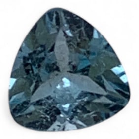 Faceted Blue Topaz Gemstone