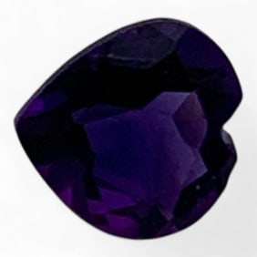 Faceted Purple Amethyst Gemstone