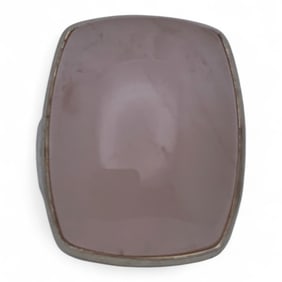 Sterling Silver & Pink Hard Stone Ring