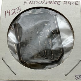 1923 Sterling Silver Endurance Race Pendant