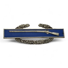 Sterling Silver Combat Infantry Pin