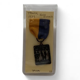 1929 Sterling Track High Hurdles Medal
