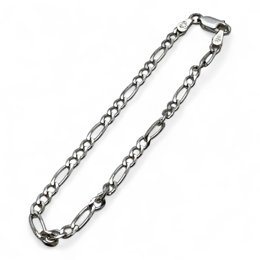 Sterling Silver Bracelet: Marked 925 - 7" Long - 2.7 Grams