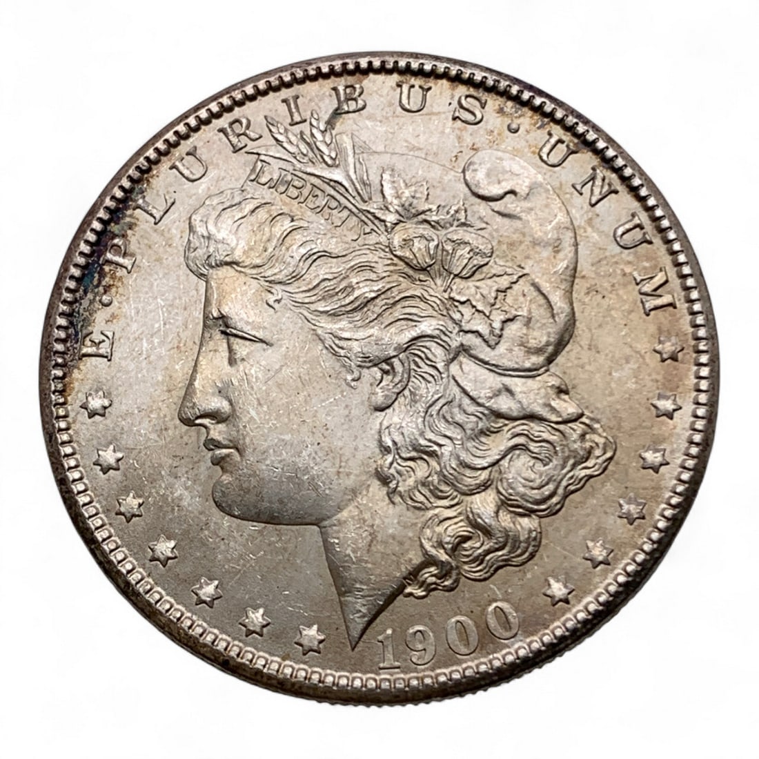 1900 Morgan Silver Dollar: 90% Silver Content. One Silver Dollar.