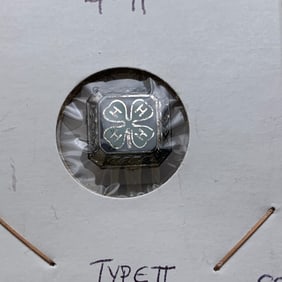 Sterling Silver 4- H Pin