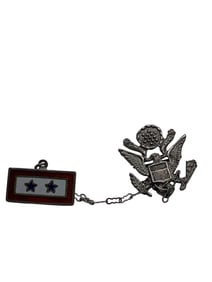 Sterling Silver Enameled Military Pin