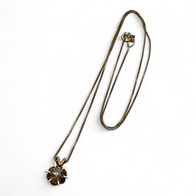 14k Gold & Diamond Pendant Necklace