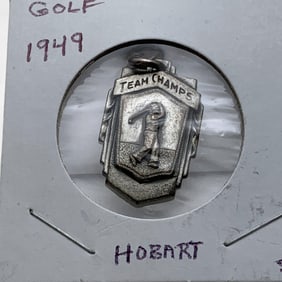 1949 Sterling Golf Champion Pendant