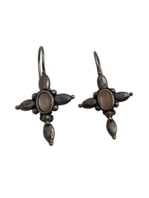 Sterling Silver & Mother Of Pearl Earrings