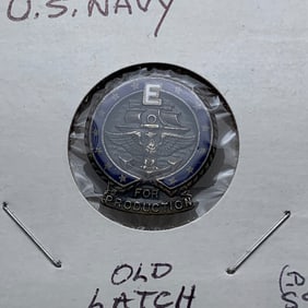 Sterling Silver U. S. Navy Old Latch Pin