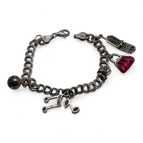 Sterling Silver Charm Bracelet