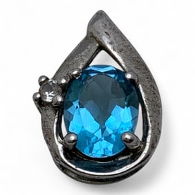 Sterling Silver & Cubic Zirconia Pendant