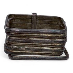 Sterling Silver Stack Square Ring