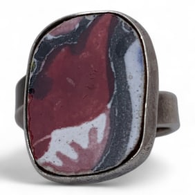 Sterling Silver Ring With Stone