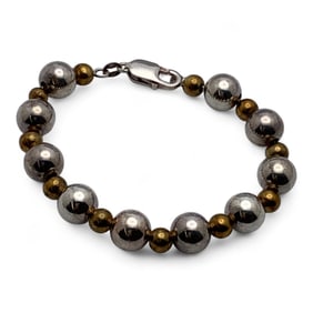 Sterling Silver Beaded Bracelet