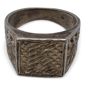 Sterling Silver " K " Ring