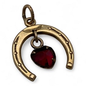 14k Gold And Ruby Pendant