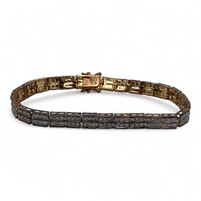 Sterling Silver Gold Tone Bracelet
