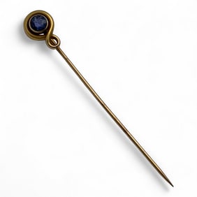 14k Gold And Sapphire Stick Pin