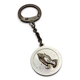 Sterling Silver Religious Watch Fob