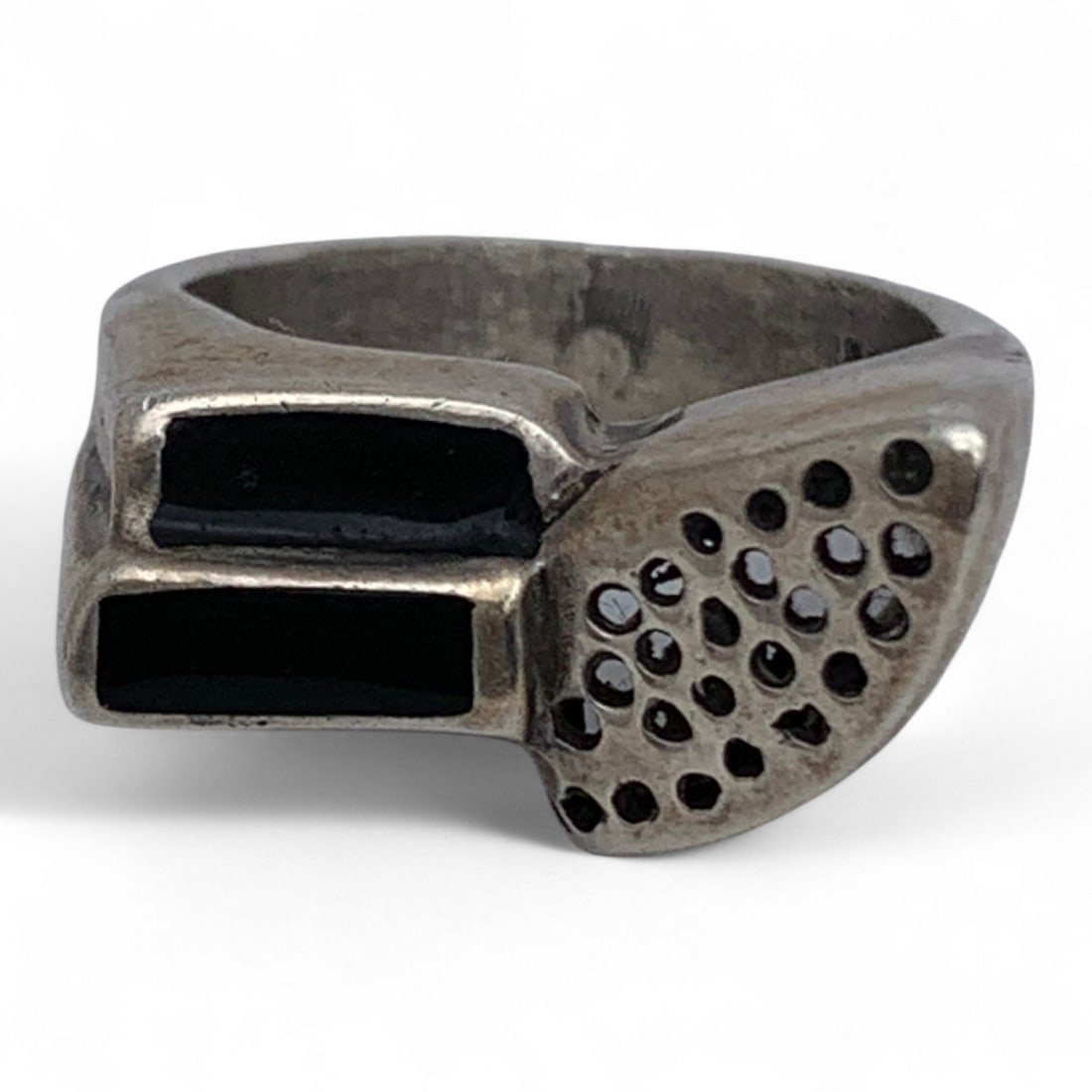 Sterling Silver Ring With Inlaid Stones (1 of 7)