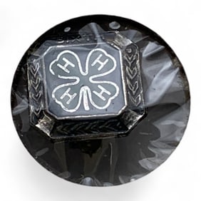 Sterling Silver 4- H Sixth Pin