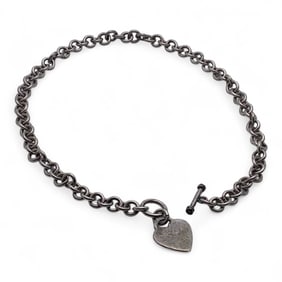 Sterling Silver Necklace With Heart Charm