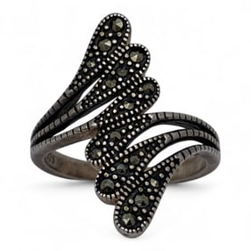 Sterling Silver & Marcasite Ring