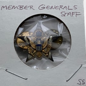 Sterling Members Generals Staff Pin