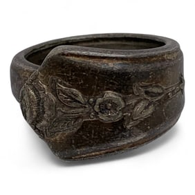 Silver Plate Spoon Ring, Edwards