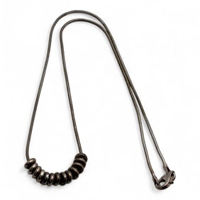 Sterling Silver Necklace With Charms