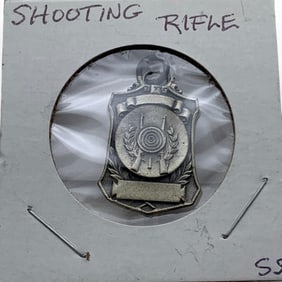 Sterling Silver Shooting Rifle Pendant