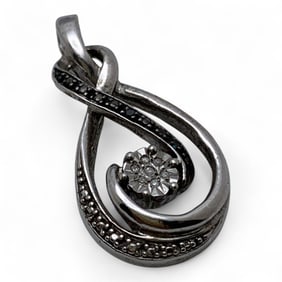 Sterling Silver & Diamond Pendant