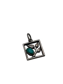 Sterling Silver & Blue Stone Charm