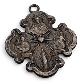 Sterling Silver Religious Pendant