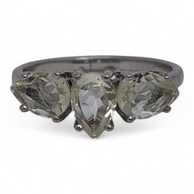 Sterling Silver Ring With Stones