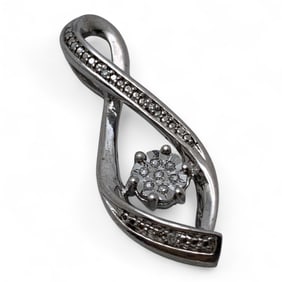 Sterling Silver & Diamond Pendant