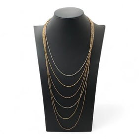 Sterling Silver Multi Strand Necklace