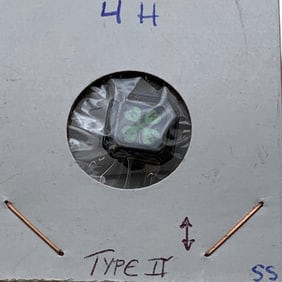 Sterling Silver 4- H Enameled Pin