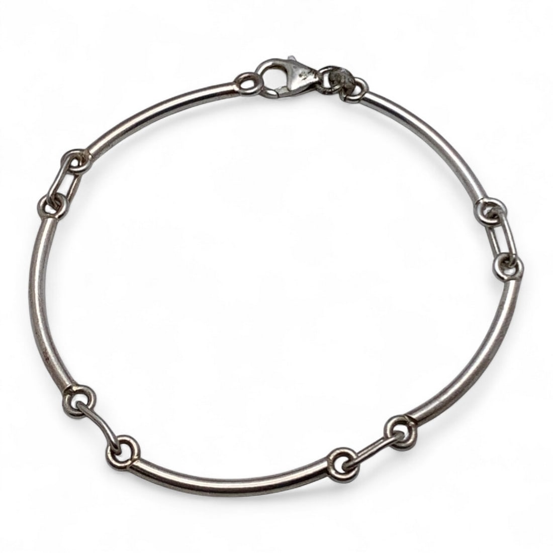 Sterling Silver Bracelet: Marked 925 - 7 5/8" Long - 5.3 Grams