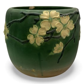 Roseville Dogwood Art Pottery  Jardiniere