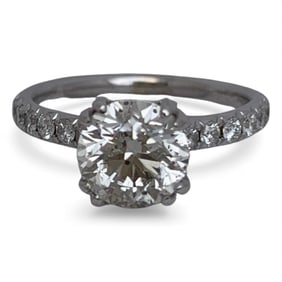 14k White Gold & Diamond Ring