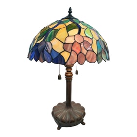 Leaded Glass Parlor Lamp