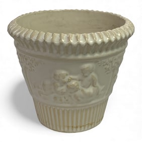 Roseville Donatello White Pottery Planter