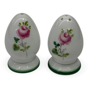 Pair Of Herend Hungary Porcelain Shakers
