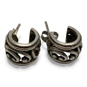 Pair Of Sterling Silver Earrings