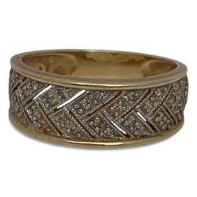14k Yellow Gold & Diamond Ring