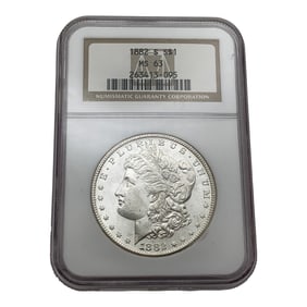 Ngc 1882 S Morgan Silver Dollar