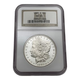 Ngc 1880 S Morgan Silver Dollar
