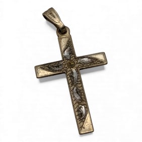 10k Yellow Gold Cross Pendant